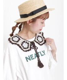 Samansa Mos2 | クロシェニット付け襟(ストール/ショール)