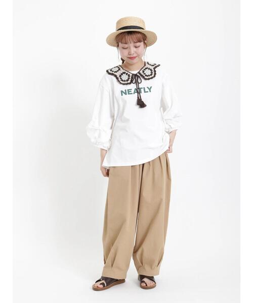 Samansa Mos2（サマンサ モスモス）の「クロシェニット付け襟（ストール/ショール・レディース・ブラウン/ベージュ/モカ・ﾌﾘ-）」の12枚目の写真