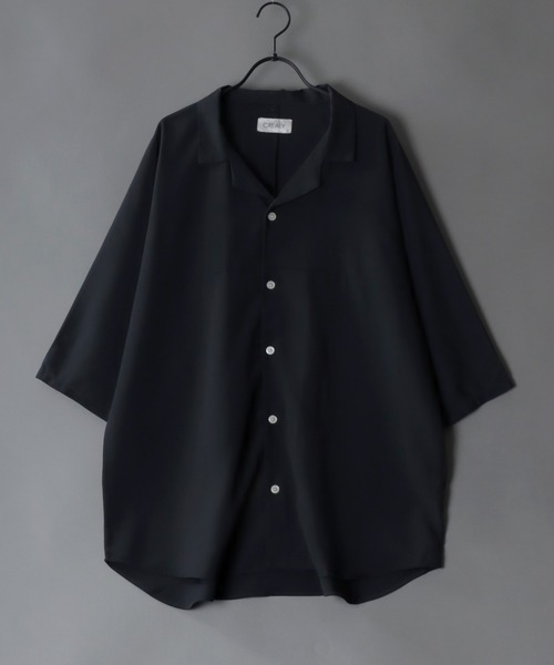 セール】オープンカラー ドルマンスリーブ シャツ＆テーパードパンツ