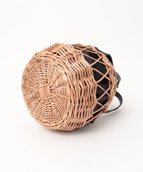 DONOBAN（ドノバン）の「丸形編み柳バッグ（かごバッグ・レディース・ブラウン/ブラック・ONESIZE）」の17枚目の写真