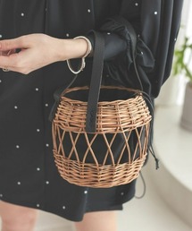 DONOBAN | 丸形編み柳バッグ(かごバッグ)