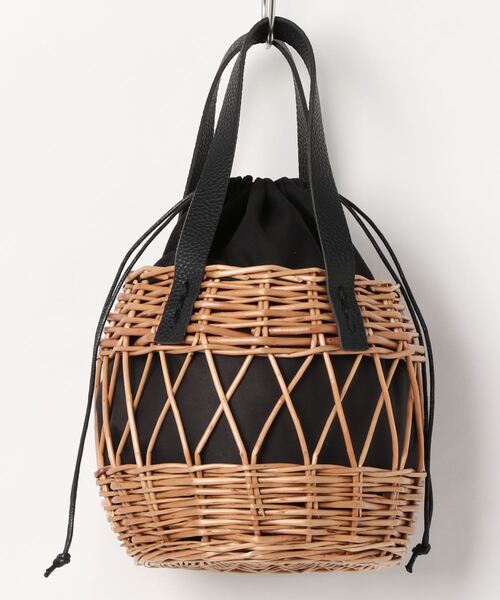 DONOBAN（ドノバン）の「丸形編み柳バッグ（かごバッグ・レディース・ブラウン/ブラック・ONESIZE）」の20枚目の写真