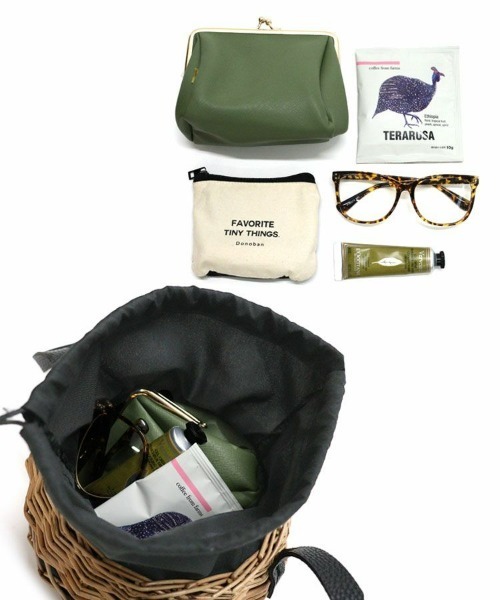 DONOBAN（ドノバン）の「丸形編み柳バッグ（かごバッグ・レディース・ブラウン/ブラック・ONESIZE）」の16枚目の写真