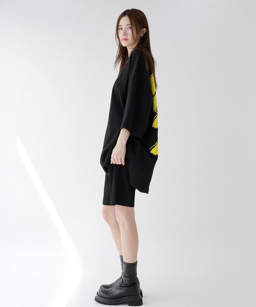 minsobi(ミンソビ)の「アンスタンダード半袖Tシャツ ビッグシルエット BIG TEE(Tシャツ/カットソー・メンズ・ブラック/ホワイト・FREE)」の17枚目の写真