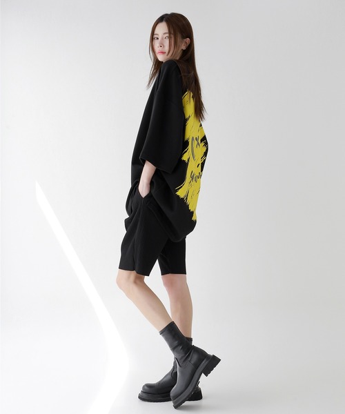 minsobi(ミンソビ)の「アンスタンダード半袖Tシャツ ビッグシルエット BIG TEE(Tシャツ/カットソー・メンズ・ブラック/ホワイト・FREE)」の3枚目の写真