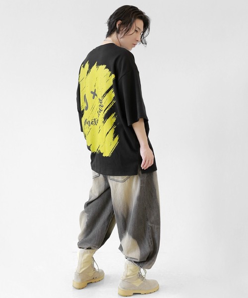 minsobi(ミンソビ)の「アンスタンダード半袖Tシャツ ビッグシルエット BIG TEE(Tシャツ/カットソー・メンズ・ブラック/ホワイト・FREE)」の5枚目の写真