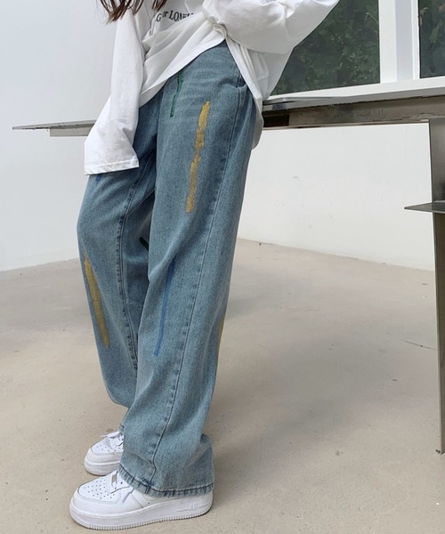 Zenez ゼン　ストレートデニム　ハンターハンターペイント LEVI'S LINE 8 - 【超激レア】HUNTER × HUNTER ハンターハンター