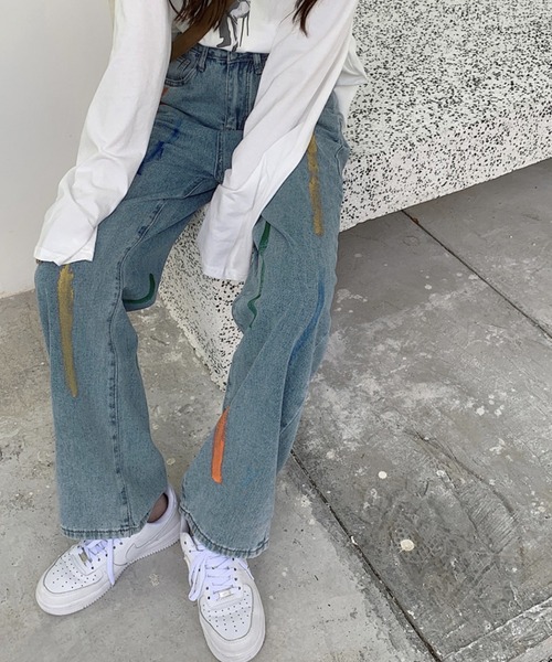 Zenez ゼン　ストレートデニム　ハンターハンターペイント LEVI'S LINE 8 - 【超激レア】HUNTER × HUNTER ハンターハンター