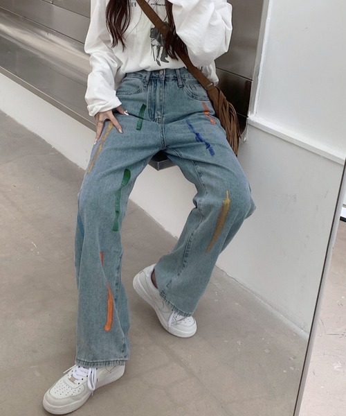 Zenez ゼン　ストレートデニム　ハンターハンターペイント LEVI'S LINE 8 - 【超激レア】HUNTER × HUNTER ハンターハンター