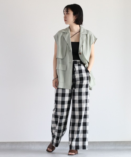 cepo（セポ）の「ブロックチェックワイドパンツ（その他パンツ）」 - WEAR