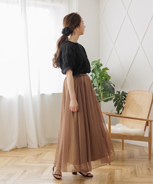 flower(フラワー)の「レースバルーンブラウス(シャツ/ブラウス・レディース・ホワイト/ブラック/イエロー/ブルー・FREE)」の20枚目の写真