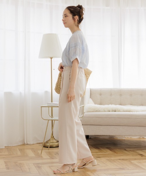 flower(フラワー)の「レースバルーンブラウス(シャツ/ブラウス・レディース・ホワイト/ブラック/イエロー/ブルー・FREE)」の7枚目の写真