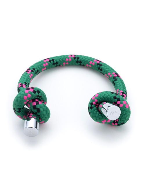 Topologie(トポロジー)の「Camilla De Feo Rope Knot Cuff(ブレスレット・レディース・ネイビー/ベージュ/エメラルド/スカイブルー/ブラック/レッド・ONE SIZE)」の4枚目の写真