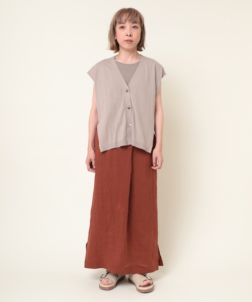 RNA-N（アールエヌエーエヌ）の「M2041 Ｃ／ＨＥＭＰタンク（タンクトップ・レディース・グレー/スミクロ/キナリ・MEDIUM）」の15枚目の写真