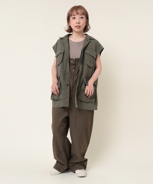 RNA-N（アールエヌエーエヌ）の「M2041 Ｃ／ＨＥＭＰタンク（タンクトップ・レディース・グレー/スミクロ/キナリ・MEDIUM）」の13枚目の写真