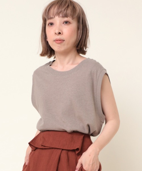 RNA-N（アールエヌエーエヌ）の「M2041 Ｃ／ＨＥＭＰタンク（タンクトップ・レディース・グレー/スミクロ/キナリ・MEDIUM）」の20枚目の写真