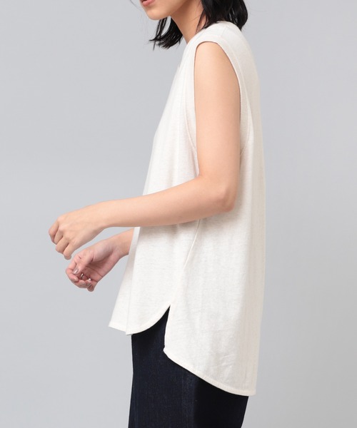 RNA-N（アールエヌエーエヌ）の「M2041 Ｃ／ＨＥＭＰタンク（タンクトップ・レディース・グレー/スミクロ/キナリ・MEDIUM）」の19枚目の写真