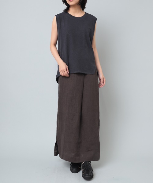 RNA-N（アールエヌエーエヌ）の「M2041 Ｃ／ＨＥＭＰタンク（タンクトップ・レディース・グレー/スミクロ/キナリ・MEDIUM）」の7枚目の写真