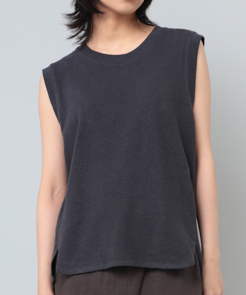 RNA-N（アールエヌエーエヌ）の「M2041 Ｃ／ＨＥＭＰタンク（タンクトップ・レディース・グレー/スミクロ/キナリ・MEDIUM）」の5枚目の写真