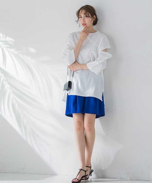 VICKY（ビッキー）の「【夏の水遊びに最適】ナイロンショートカーゴパンツ《手洗い可能》（カーゴパンツ・レディース・ブラック/ブルー/イエロー/カーキ・M）」の8枚目の写真