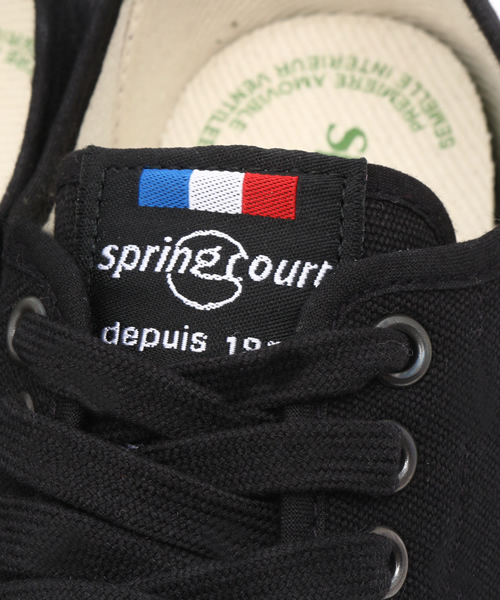 Spring Court（スプリングコート）の「SPRING COURT G2 CLASSIC W CANVAS スニーカー/705-SPR-G2 CLASSICS W（スニーカー・レディース・ブラック/グレー・37/36/38）」の7枚目の写真