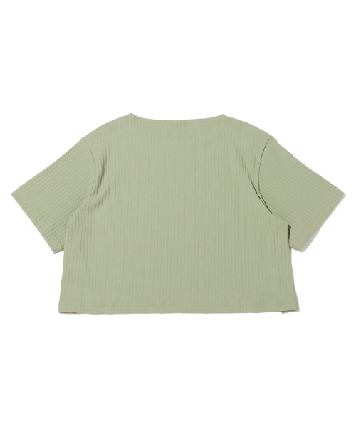 NIKE（ナイキ）の「NIKE AS W NSW RIB JRSY SS TOP / ナイキ ウィメンズ NSW リブ S/S ジャージ 【SP】（Tシャツ/カットソー・レディース・ホワイト/ブラック/グリーン・S/M/L）」の4枚目の写真