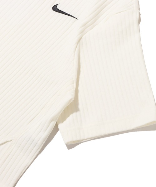 NIKE（ナイキ）の「NIKE AS W NSW RIB JRSY SS TOP / ナイキ ウィメンズ NSW リブ S/S ジャージ 【SP】（Tシャツ/カットソー・レディース・ホワイト/ブラック/グリーン・S/M/L）」の12枚目の写真