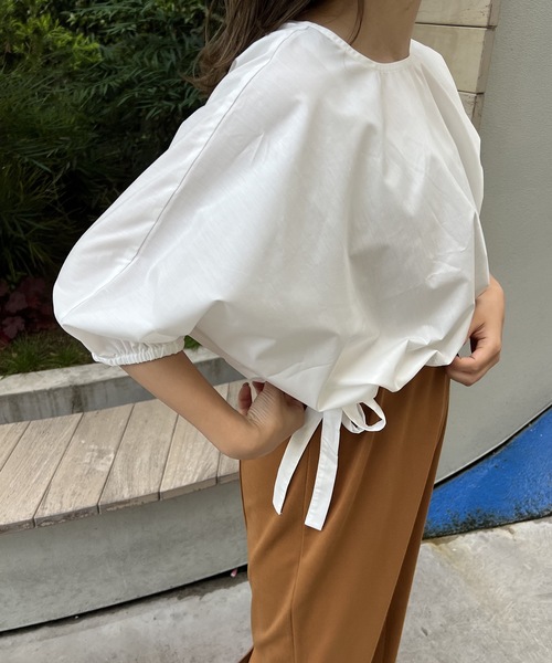 amiur ボリュームブラウス Amiur（エミレ） シャツ ブラウス puff sleeve volume blouse