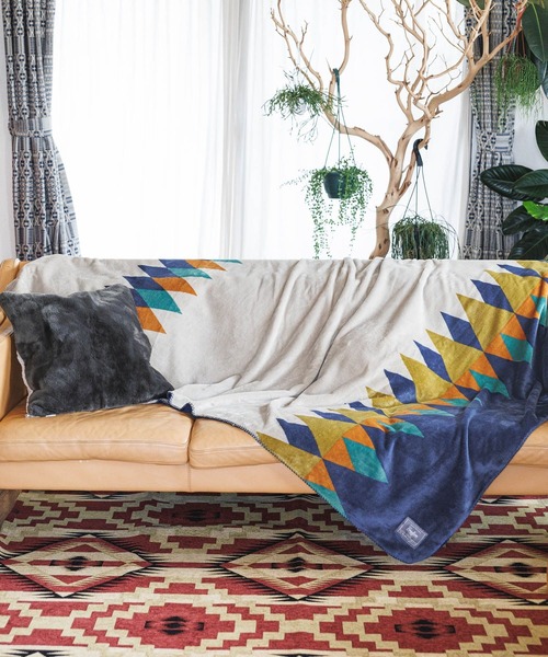 BAYFLOW（ベイフロー）の「[軽いのに暖かいふわふわの肌触り]Lsizeフリースブランケット 23AW（ブランケット・レディース・ベージュ/サックスブルー系/ピンク系/ネイビー系/パープル系・0）」の12枚目の写真