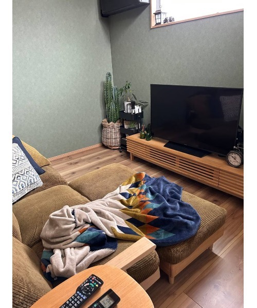 BAYFLOW（ベイフロー）の「[軽いのに暖かいふわふわの肌触り]Lsizeフリースブランケット 23AW（ブランケット・レディース・ベージュ/サックスブルー系/ピンク系/ネイビー系/パープル系・0）」の16枚目の写真