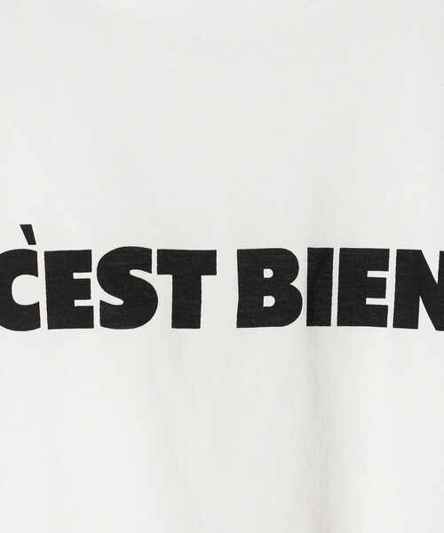 SHIPS（シップス）の「ローズ ぺトール ロゴ プリント TEE 2◆（Tシャツ/カットソー・レディース・オフホワイト/ホワイト/ベージュ/ダークグレー・ONE SIZE）」の9枚目の写真