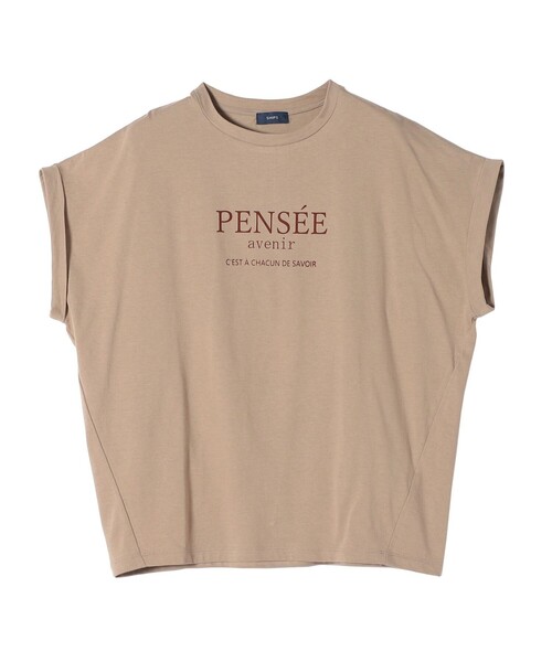 SHIPS（シップス）の「ローズ ぺトール ロゴ プリント TEE 2◆（Tシャツ/カットソー・レディース・オフホワイト/ホワイト/ベージュ/ダークグレー・ONE SIZE）」の16枚目の写真