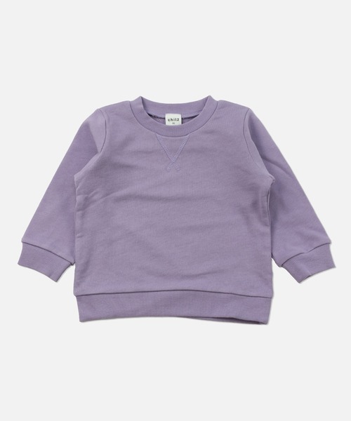 chil2（チルツー）の「全20色 コットン100％ 無地トレーナー（スウェット・キッズ・ラベンダー/ワインレッド/グリーン/スモークピンク/サックスブルー/オレンジ系その他/グレイッシュブルー/ミント/マスタード/オレンジ/グレー/ライトイエロー/クリーム/カーキ/レッド/ネイビー/ベージュ/チャコールグレー/ホワイト/ブラック・130cm/120cm/110cm/100cm/90cm/80ｃｍ/140cm/150cm）」の13枚目の写真