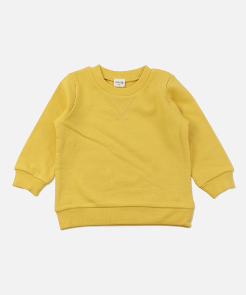 chil2（チルツー）の「全20色 コットン100％ 無地トレーナー（スウェット・キッズ・ラベンダー/ワインレッド/グリーン/スモークピンク/サックスブルー/オレンジ系その他/グレイッシュブルー/ミント/マスタード/オレンジ/グレー/ライトイエロー/クリーム/カーキ/レッド/ネイビー/ベージュ/チャコールグレー/ホワイト/ブラック・130cm/120cm/110cm/100cm/90cm/80ｃｍ/140cm/150cm）」の15枚目の写真