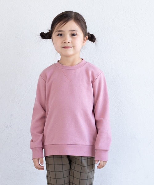 chil2（チルツー）の「全20色 コットン100％ 無地トレーナー（スウェット・キッズ・ラベンダー/ワインレッド/グリーン/スモークピンク/サックスブルー/オレンジ系その他/グレイッシュブルー/ミント/マスタード/オレンジ/グレー/ライトイエロー/クリーム/カーキ/レッド/ネイビー/ベージュ/チャコールグレー/ホワイト/ブラック・130cm/120cm/110cm/100cm/90cm/80ｃｍ/140cm/150cm）」の16枚目の写真