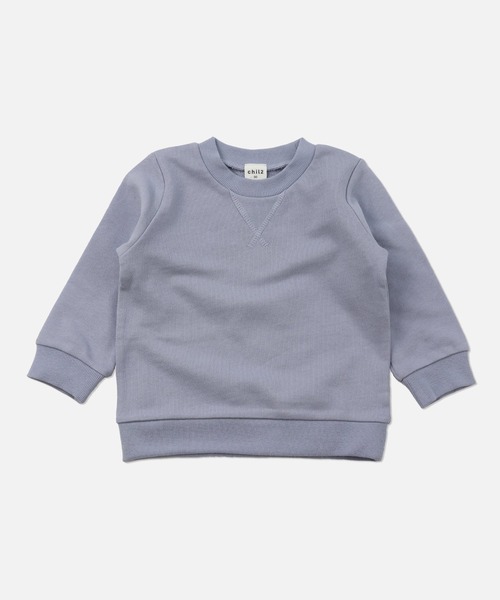 chil2（チルツー）の「全20色 コットン100％ 無地トレーナー（スウェット・キッズ・ラベンダー/ワインレッド/グリーン/スモークピンク/サックスブルー/オレンジ系その他/グレイッシュブルー/ミント/マスタード/オレンジ/グレー/ライトイエロー/クリーム/カーキ/レッド/ネイビー/ベージュ/チャコールグレー/ホワイト/ブラック・130cm/120cm/110cm/100cm/90cm/80ｃｍ/140cm/150cm）」の11枚目の写真