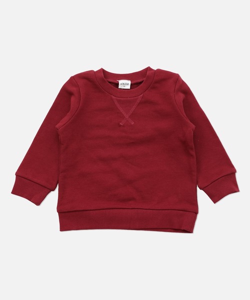 chil2（チルツー）の「全20色 コットン100％ 無地トレーナー（スウェット・キッズ・ラベンダー/ワインレッド/グリーン/スモークピンク/サックスブルー/オレンジ系その他/グレイッシュブルー/ミント/マスタード/オレンジ/グレー/ライトイエロー/クリーム/カーキ/レッド/ネイビー/ベージュ/チャコールグレー/ホワイト/ブラック・130cm/120cm/110cm/100cm/90cm/80ｃｍ/140cm/150cm）」の18枚目の写真