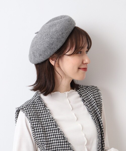 SHOO・LA・RUE（シューラルー）の「◆バスクベレー（ハンチング/ベレー帽・レディース・ブラック/キャメル/グレー・00）」の2枚目の写真