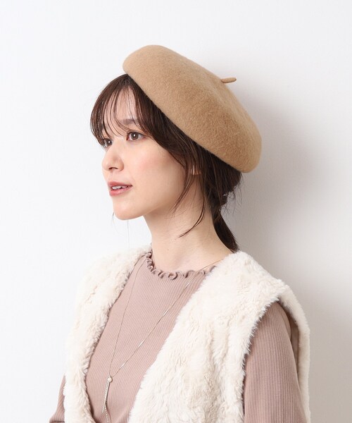 SHOO・LA・RUE（シューラルー）の「◆バスクベレー（ハンチング/ベレー帽・レディース・ブラック/キャメル/グレー・00）」の11枚目の写真
