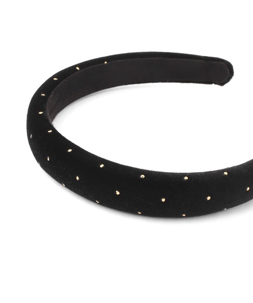 ANEMONE（アネモネ）の「メタルドットベロアカチューシャ（カチューシャ・レディース・ブラック/ブラウン/ネイビー/グレー・FREE）」の9枚目の写真