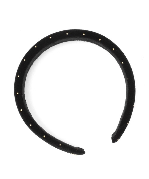 ANEMONE（アネモネ）の「メタルドットベロアカチューシャ（カチューシャ・レディース・ブラック/ブラウン/ネイビー/グレー・FREE）」の11枚目の写真