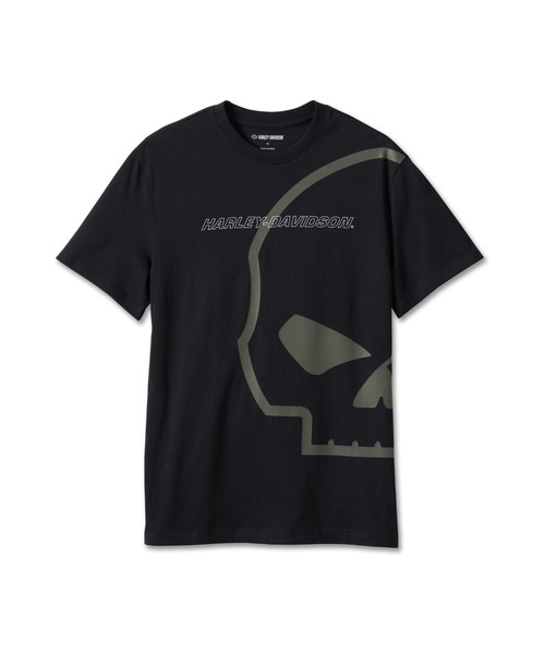 ハーレーダビッドソン スカル Tシャツ ユニセックス 送料関税込 USA製 ハーレー ダビッドソン スカル プリント Tシャツ メンズ