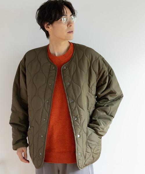 LAKOLE(ラコレ)の「リバーシブルキルトブルゾン / 965945(ブルゾン・メンズ・アイボリー/ブラック/オレンジ/カーキ・LARGE/MEDIUM/X-LARGE)」の3枚目の写真