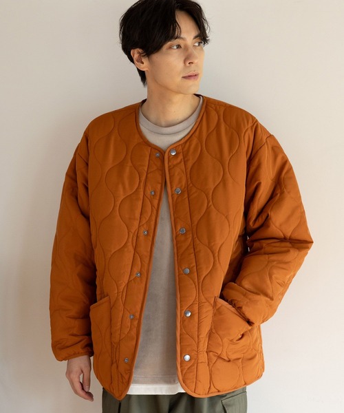 LAKOLE(ラコレ)の「リバーシブルキルトブルゾン / 965945(ブルゾン・メンズ・アイボリー/ブラック/オレンジ/カーキ・LARGE/MEDIUM/X-LARGE)」の4枚目の写真