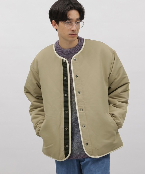 LAKOLE(ラコレ)の「リバーシブルキルトブルゾン / 965945(ブルゾン・メンズ・アイボリー/ブラック/オレンジ/カーキ・LARGE/MEDIUM/X-LARGE)」の9枚目の写真