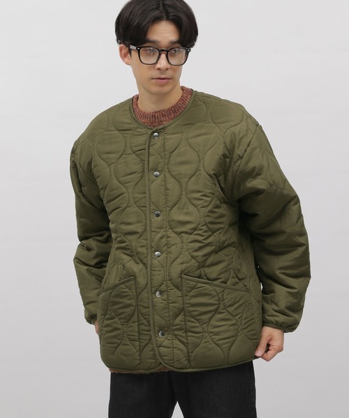 LAKOLE(ラコレ)の「リバーシブルキルトブルゾン / 965945(ブルゾン・メンズ・アイボリー/ブラック/オレンジ/カーキ・LARGE/MEDIUM/X-LARGE)」の13枚目の写真