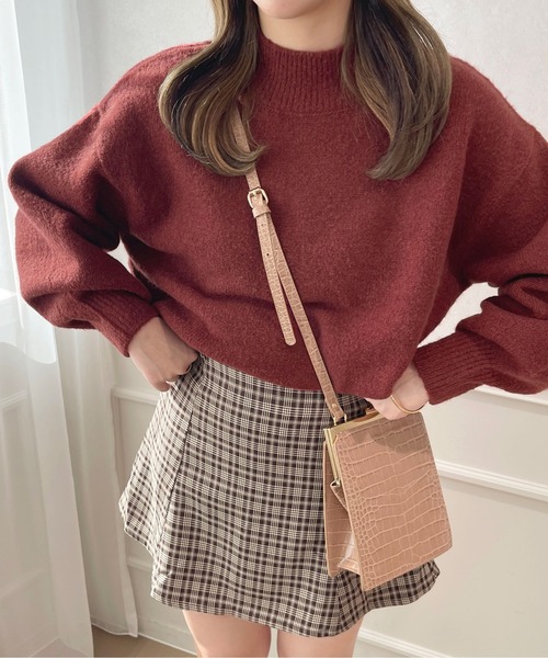 apres jour（アプレジュール）の「もちもちMILKニット【ZOZOTOWN限定アイテム】（ニット/セーター・レディース・アイボリー/ミント/サックスブルー/モカ/ブラック/レッド/ライトイエロー/スモークピンク/ラベンダー/ライトピンク・X-LARGE/フリー）」の10枚目の写真