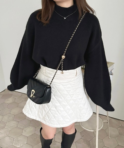 apres jour（アプレジュール）の「もちもちMILKニット【ZOZOTOWN限定アイテム】（ニット/セーター・レディース・アイボリー/ミント/サックスブルー/モカ/ブラック/レッド/ライトイエロー/スモークピンク/ラベンダー/ライトピンク・X-LARGE/フリー）」の3枚目の写真