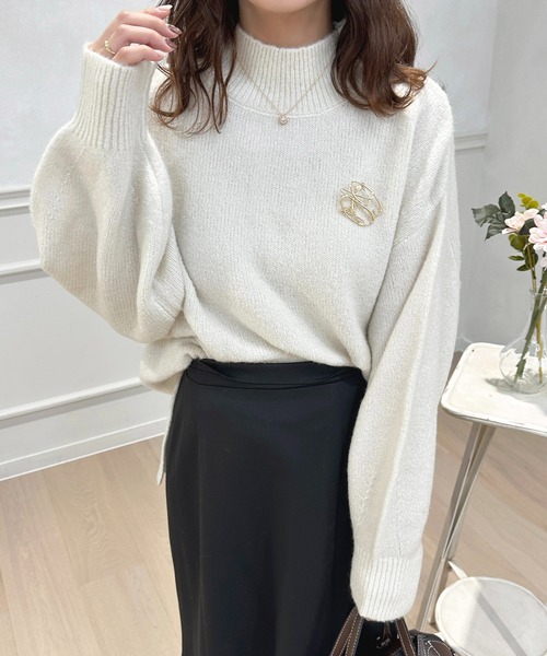 apres jour（アプレジュール）の「もちもちMILKニット【ZOZOTOWN限定アイテム】（ニット/セーター・レディース・アイボリー/ミント/サックスブルー/モカ/ブラック/レッド/ライトイエロー/スモークピンク/ラベンダー/ライトピンク・X-LARGE/フリー）」の21枚目の写真