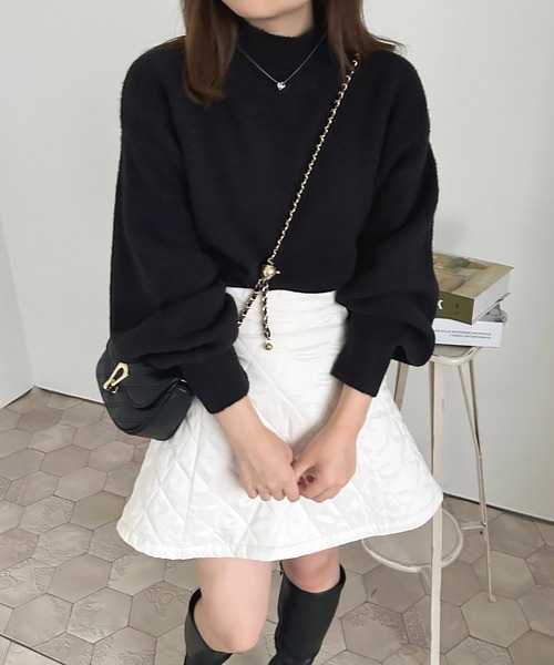 apres jour（アプレジュール）の「もちもちMILKニット【ZOZOTOWN限定アイテム】（ニット/セーター・レディース・アイボリー/ミント/サックスブルー/モカ/ブラック/レッド/ライトイエロー/スモークピンク/ラベンダー/ライトピンク・X-LARGE/フリー）」の17枚目の写真